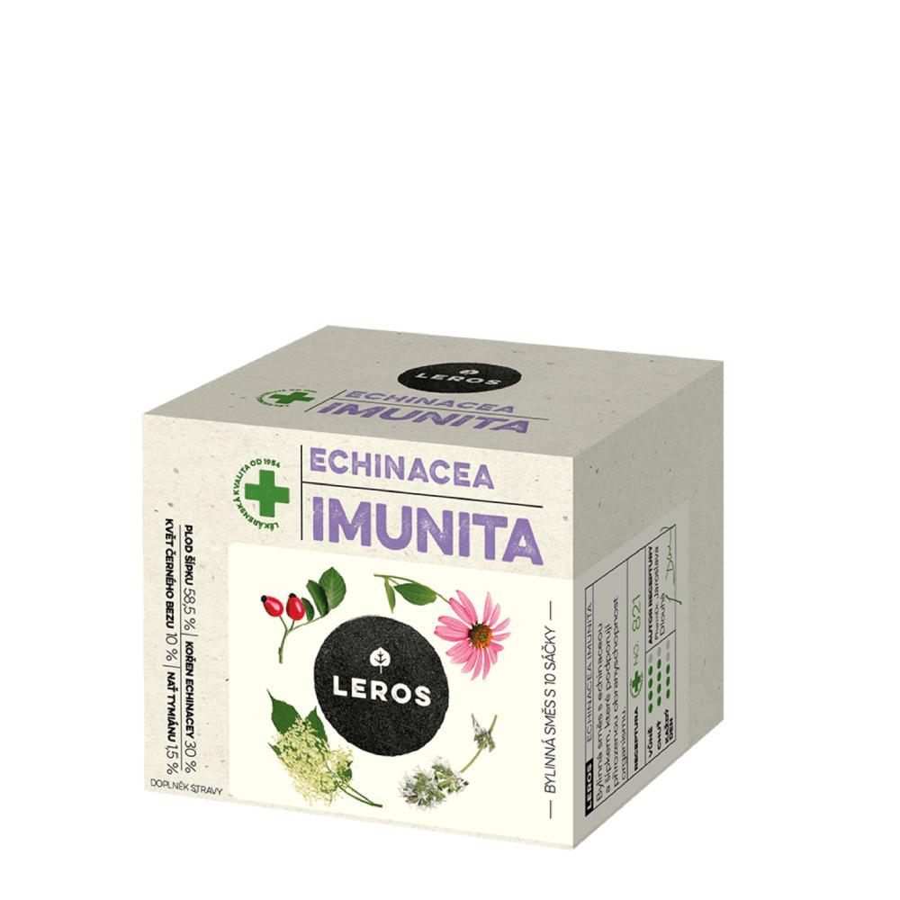 Bylinný čaj Leros Echinacea Imunita / 10 sáčků