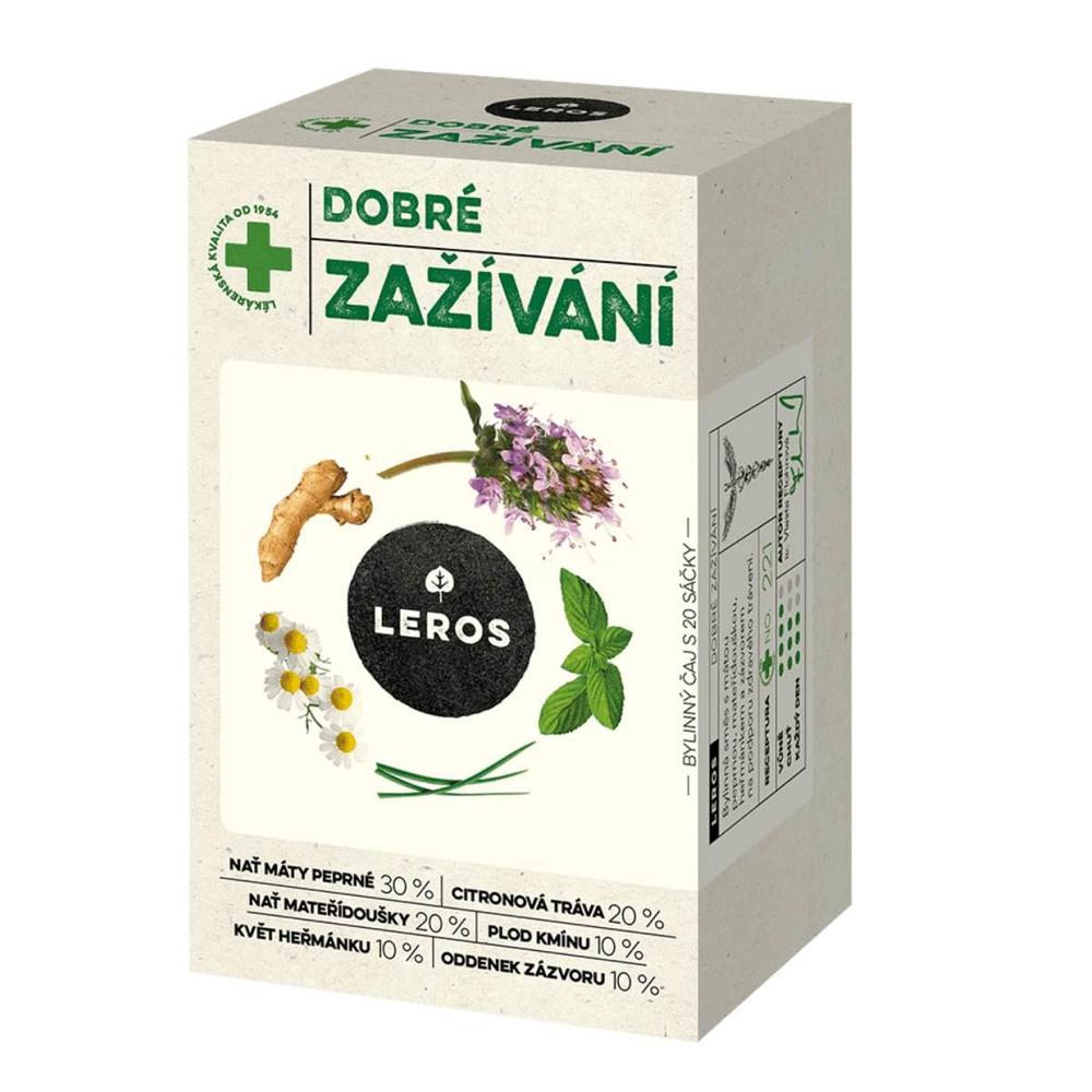 Bylinný čaj Leros Dobré zažívání/ 20 sáčků