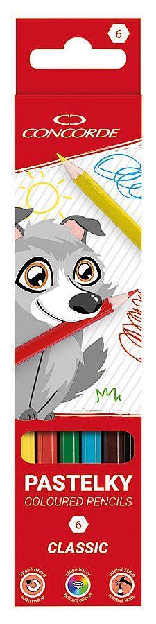 CONCORDE pastelky Classic 6 ks Volfík