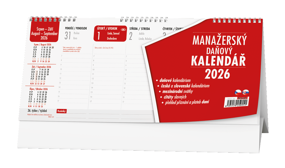 Baloušek Tisk kalendář stolní pracovní Manažerský