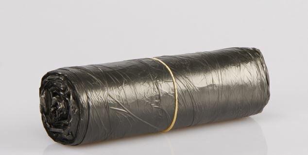 Pytel na odpadky se zatahováním 60 x 80 cm, 60 l / 10 ks - černý