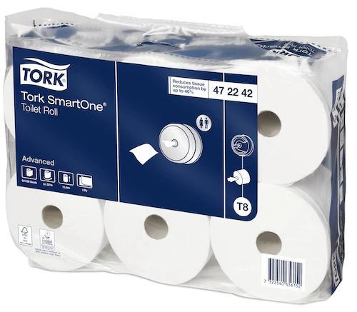 Tork papír toaletní SmartOne 1150 útržků, 2-vrstvý / 207m