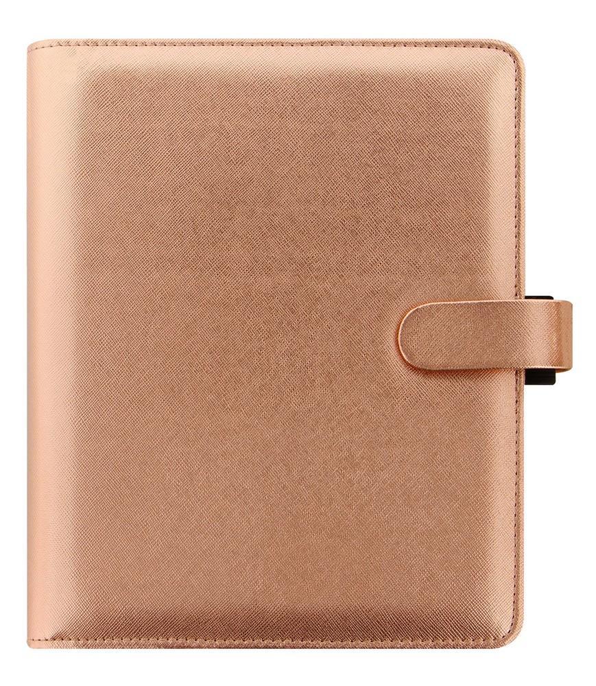 Filofax diář Saffiano A5 Rose Gold