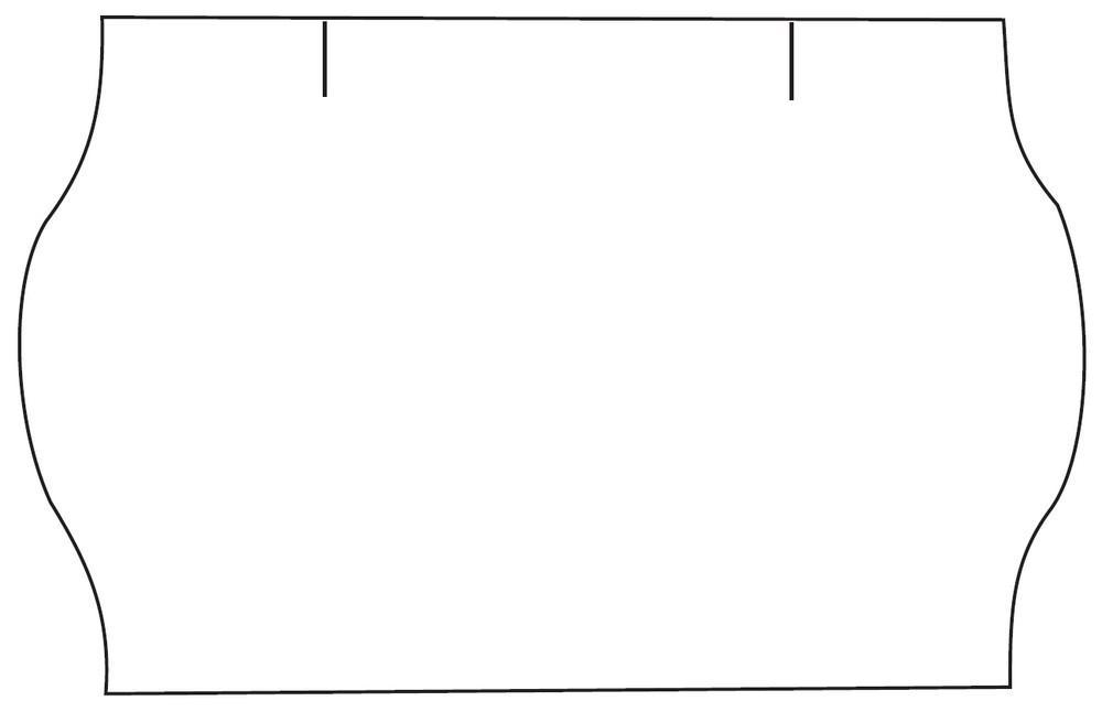 Etikety cenové 25 x 16mm bílé CONTACT METO