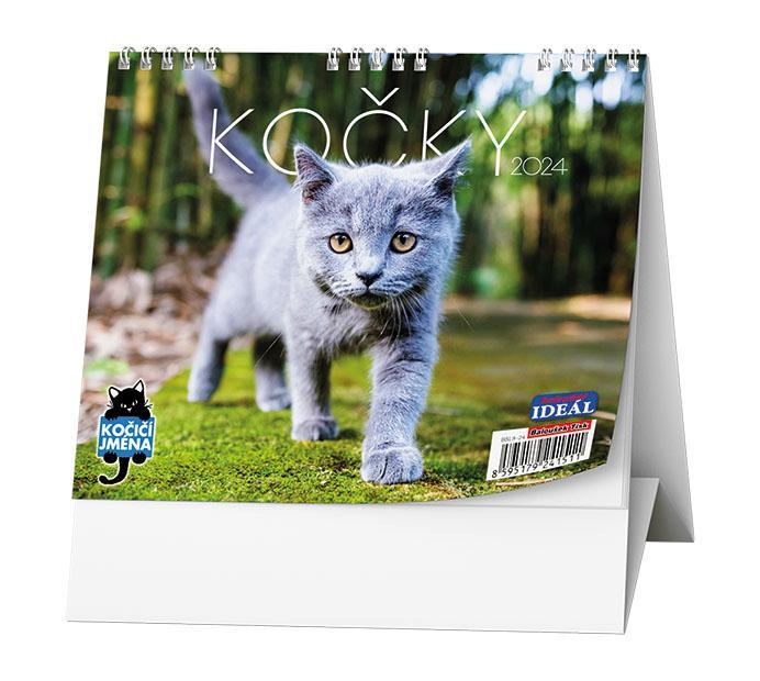 Baloušek Tisk kalendář stolní Ideál Kočky