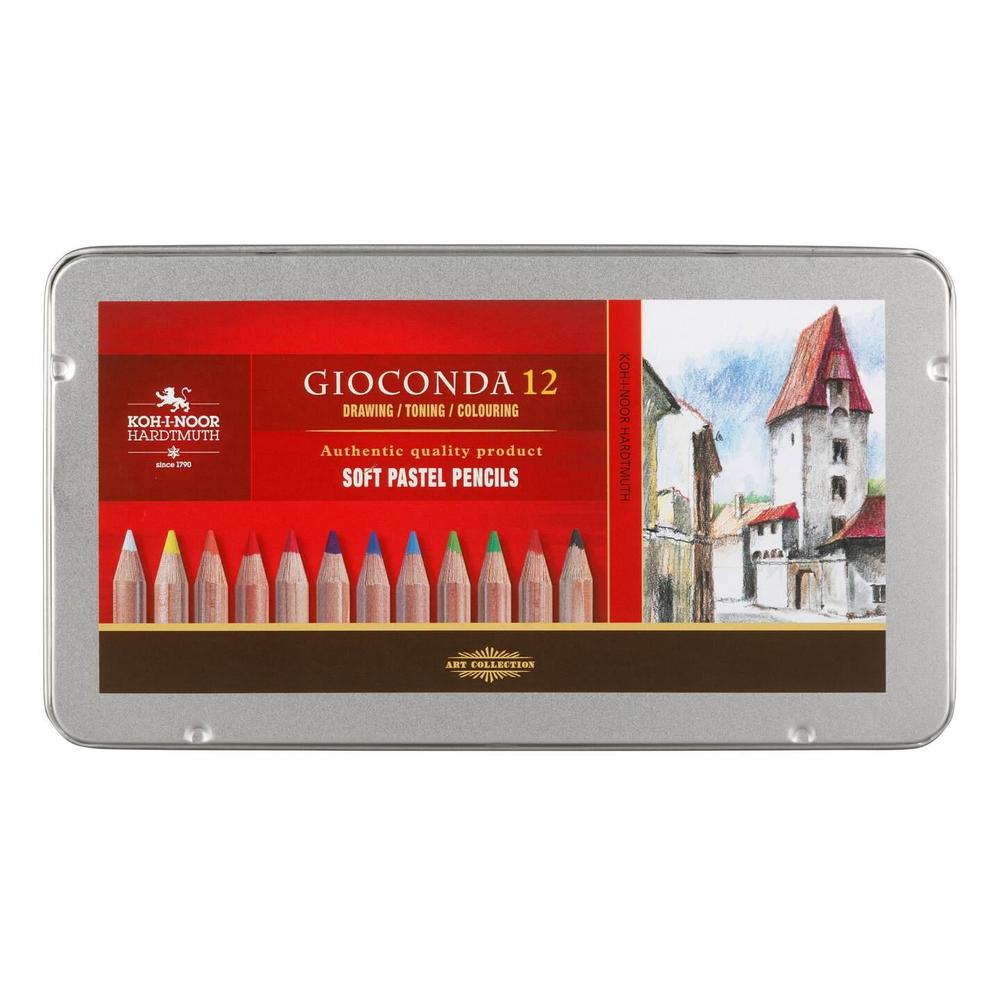 Koh-i-noor křída prašná umělecká v tužce 8827/12 Gioconda v plechu
