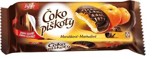 Čokopiškoty meruňka