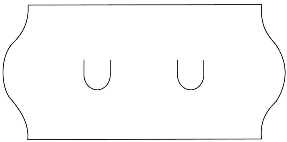 Etikety cenové 26 x 12 mm bílé SAMARK