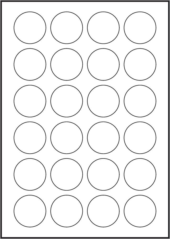 Etikety PRINT průměr 40 mm, bílé