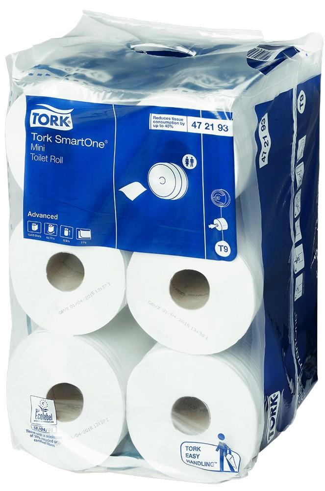 Tork papír toaletní SmartOne, 620 útržků, 2-vrstvý / 112 m