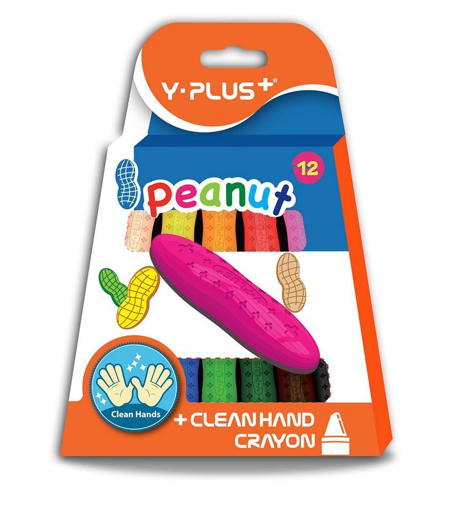 Pastelky voskové Y-Plus Peanut 12 barev