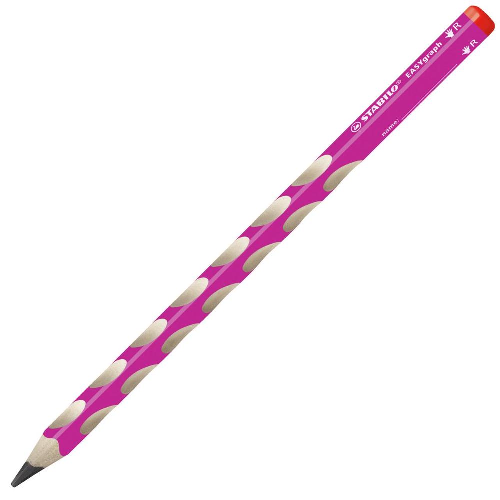 Tužka grafitová STABILO EASYgraph silná pro praváky růžová