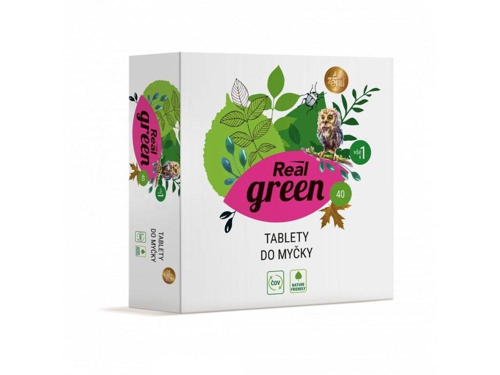 Real Green Clean tablety do myčky 40 ks
