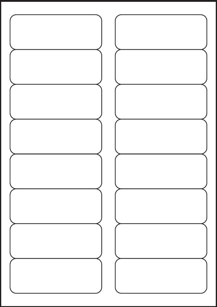 Etikety PRINT 88,9 x 33,8 mm, bílé