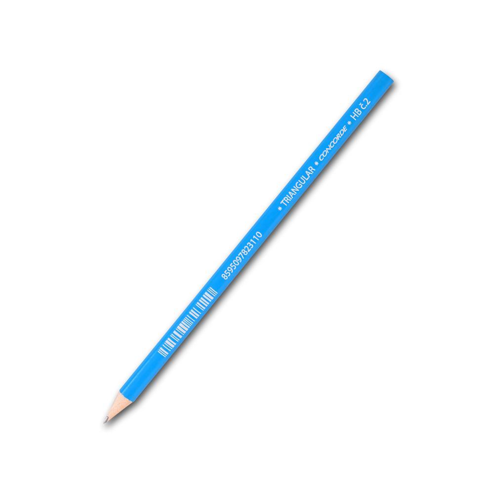 CONCORDE tužka grafitová trojhranná č. 2 (HB) modrý lak