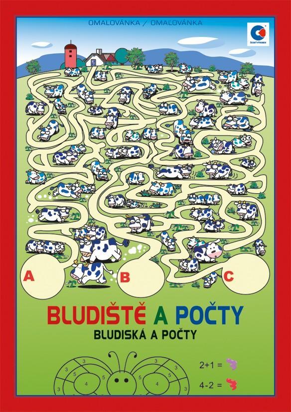 Baloušek Tisk omalovánky A4 Bludiště a počty