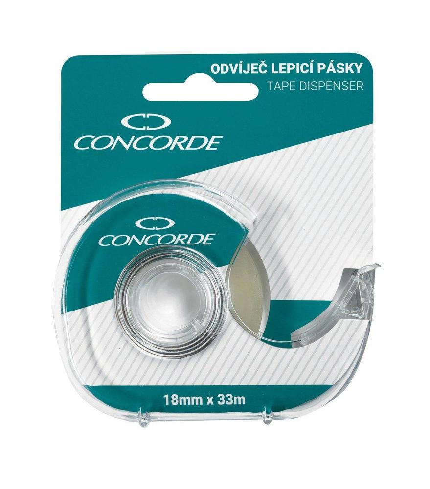 CONCORDE odvíječ lepicí pásky 18mm x 33m Praktik