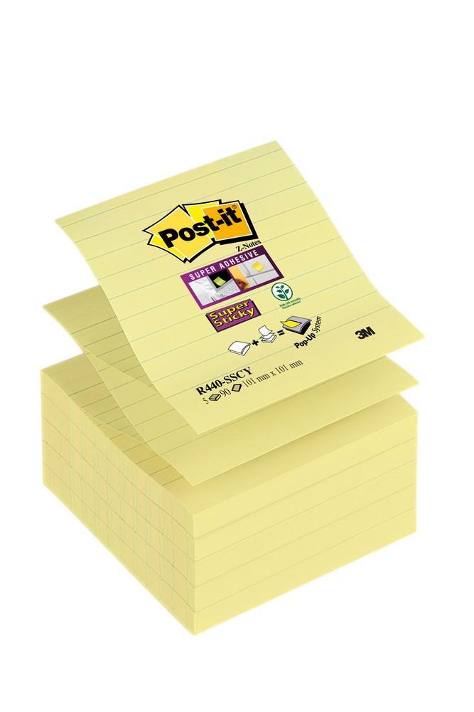 Post-it blok samolepicí 101 x 101 mm linkovaný typ 