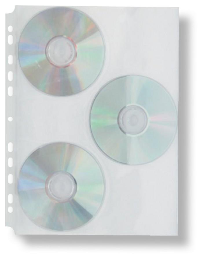 KARTON P+P obal závěsný na CD A4 180 mic čirý na 3 CD