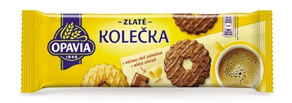 Zlaté kolečka máslová, mléčná čokoláda 146g