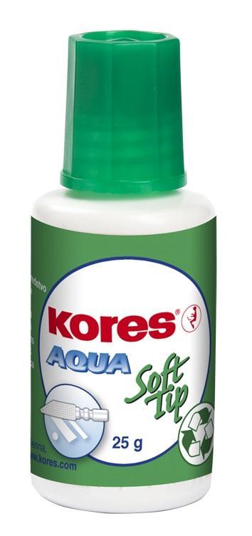 Kores opravný lak Aqua Soft Tip 25 g s houbičkou