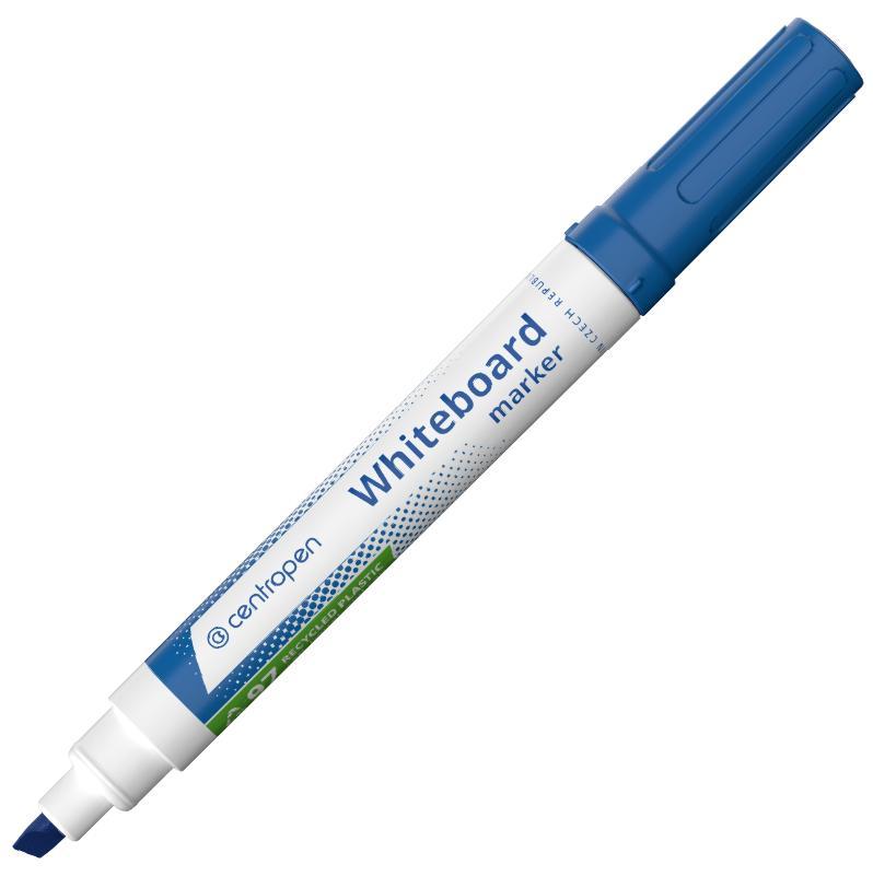 Centropen značkovač 8569 na bílé tabule modrý