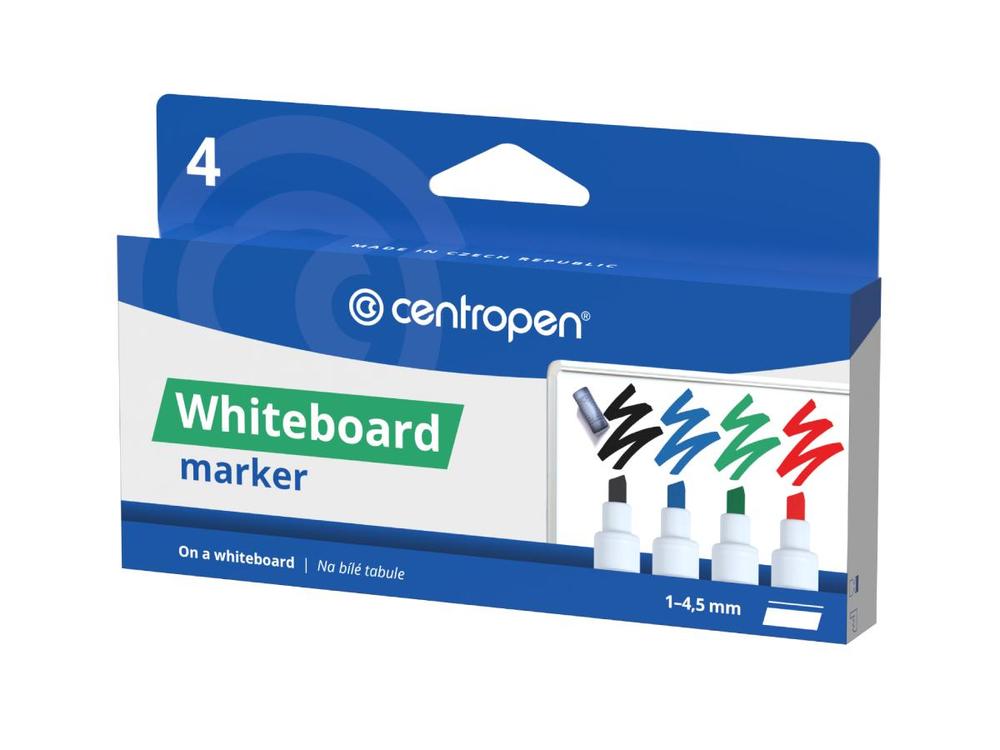 Centropen značkovač 8569 na bílé tabule sada 4 barev