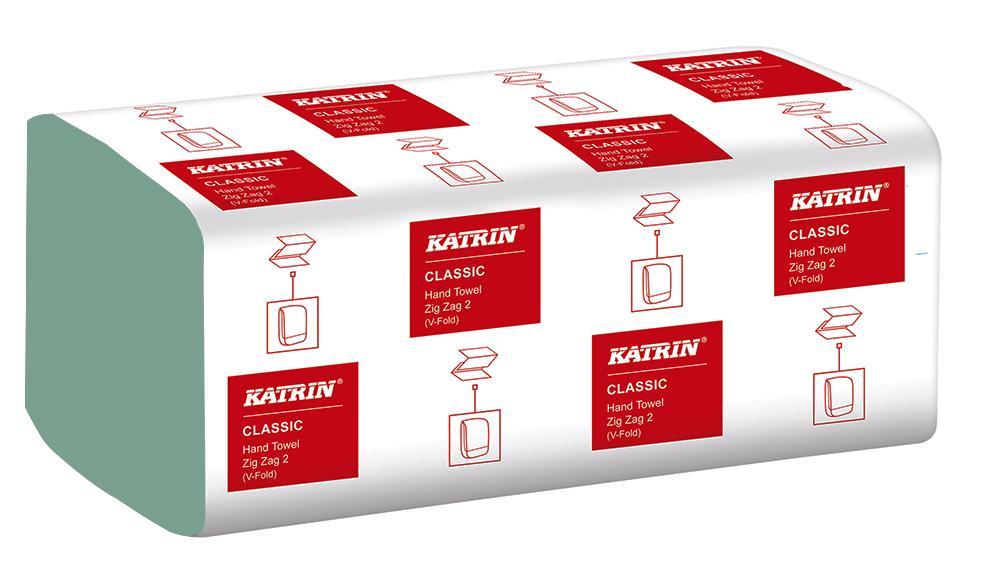 Katrin ručník ZZ Classic 2-vrstvý 23 x 23 cm 150 ks zelený / 20 bal.