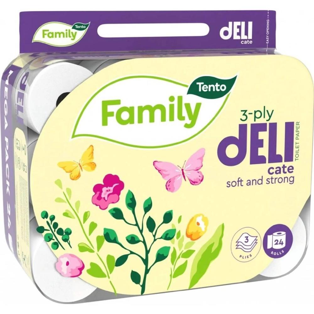 Tento papír toaletní Family Delicate 3-vrstvý / 24 ks