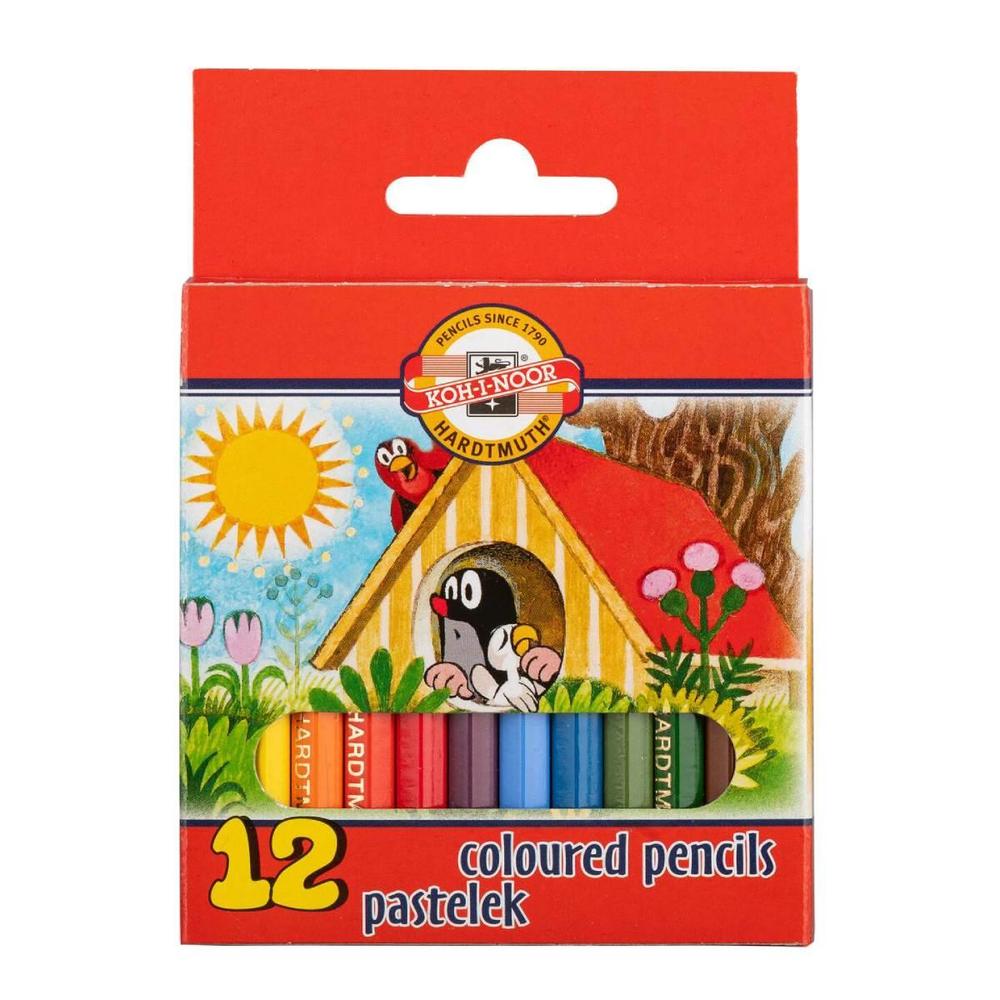 Koh-i-noor pastelky KIN poloviční 3622/12 lakované