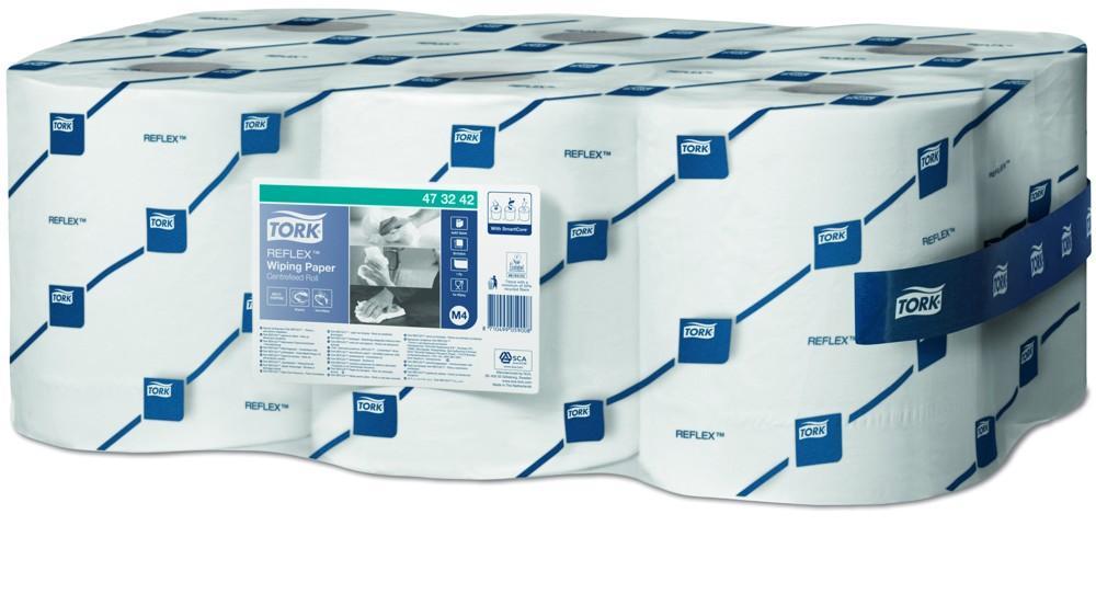 Tork ručník v roli se středovým odvíjením 1-vrstvý recykl, bílý návin 300m, 6rolí