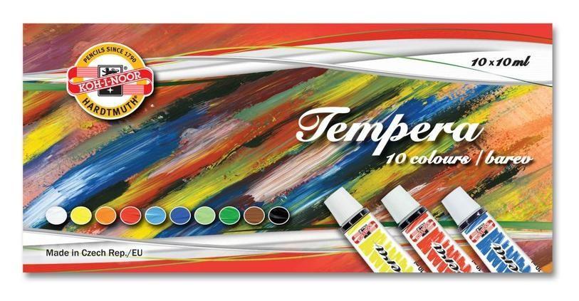 Koh-i-noor barvy temperové 10ml/10 barev KIN