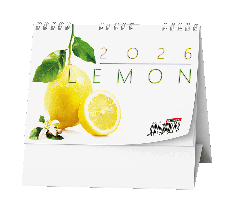 Baloušek Tisk kalendář stolní pracovní Lemon