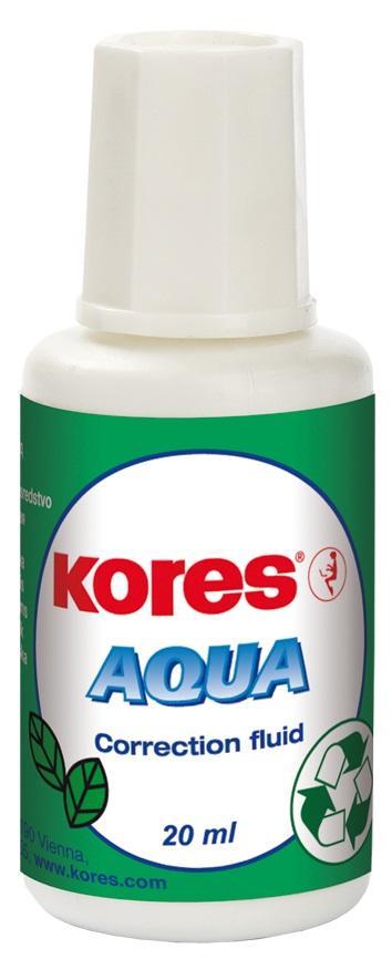 Kores opravný lak Aqua 20 ml se štětečkem
