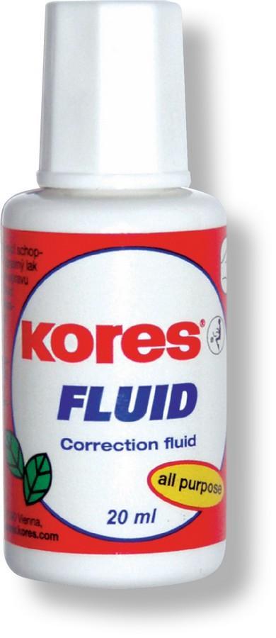 Kores opravný lak Fluid 20 ml se štětečkem