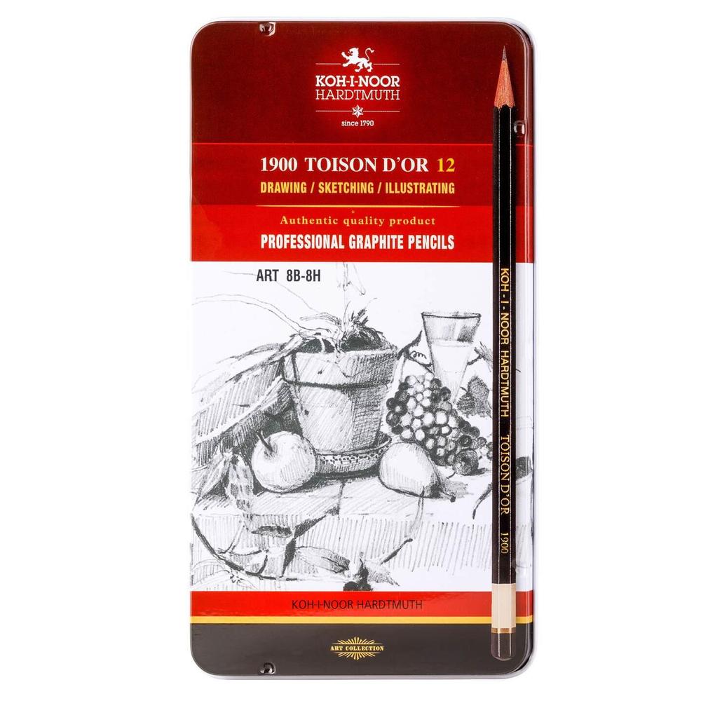 Koh-i-noor tužka grafitová 1902 sada 12 ks v plech. krab.