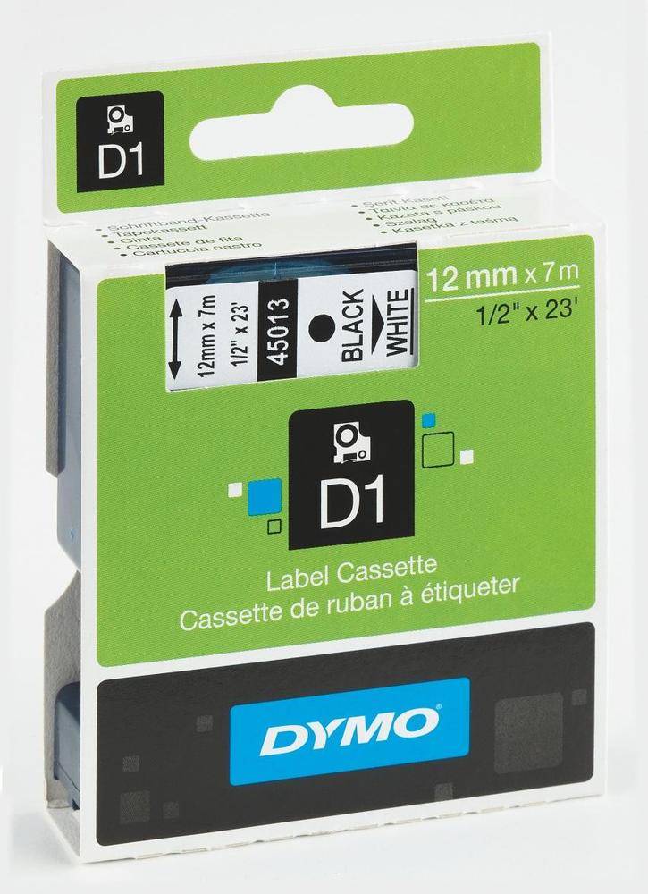 Dymo páska D1 S0720530 12mm/7m černá na bílé