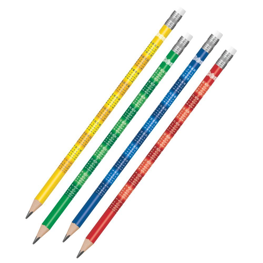 Colorino tužka grafitová kulatá HB s násobilkou mix barev
