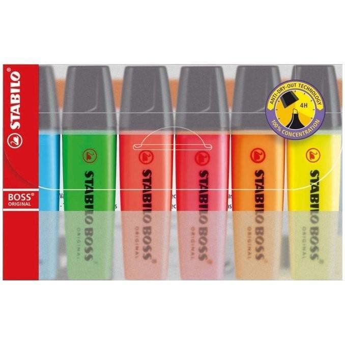 Zvýrazňovač Stabilo BOSS ORIGINAL 6 ks blistr