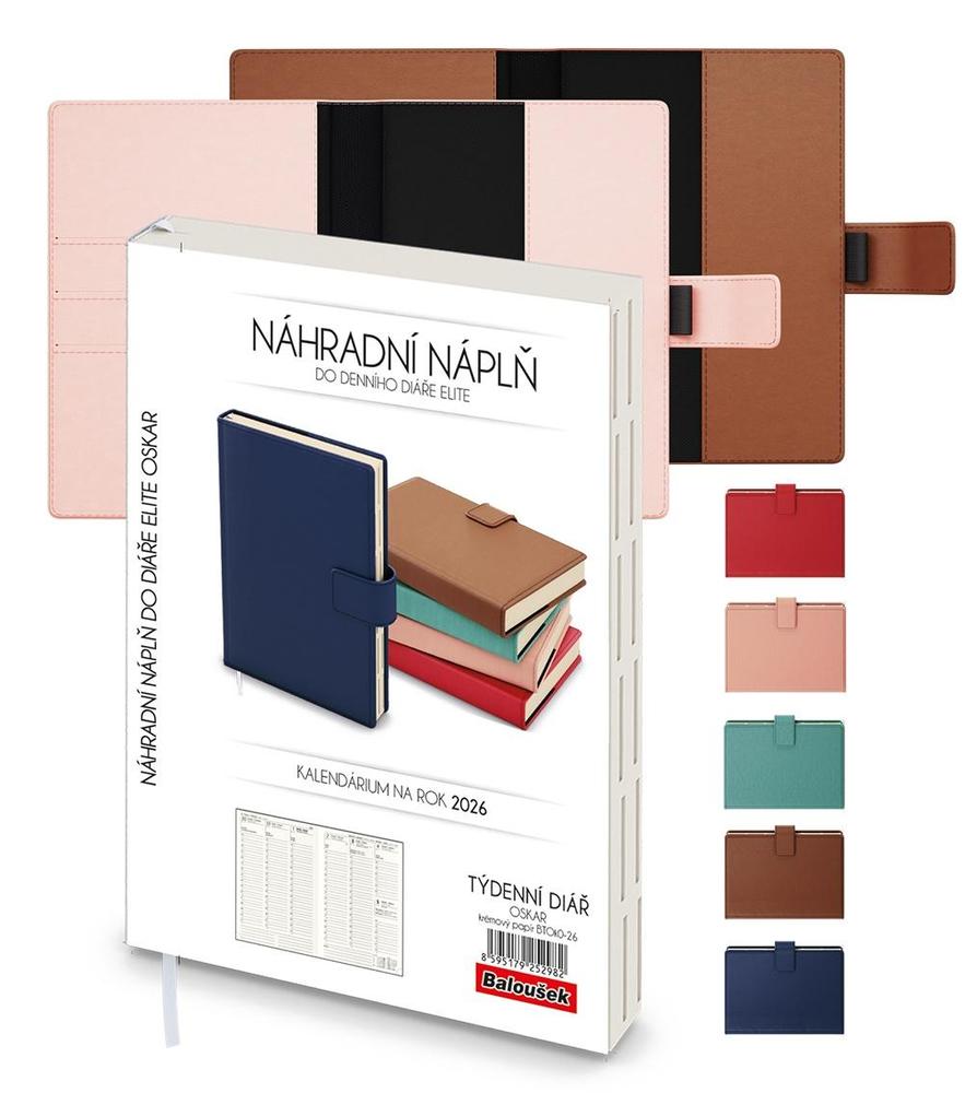 Baloušek Tisk diář týdenní Oskar Manager A5 náhradní náplň