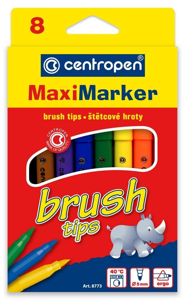 Centropen značkovač 8773/8 Brush supervypratelný