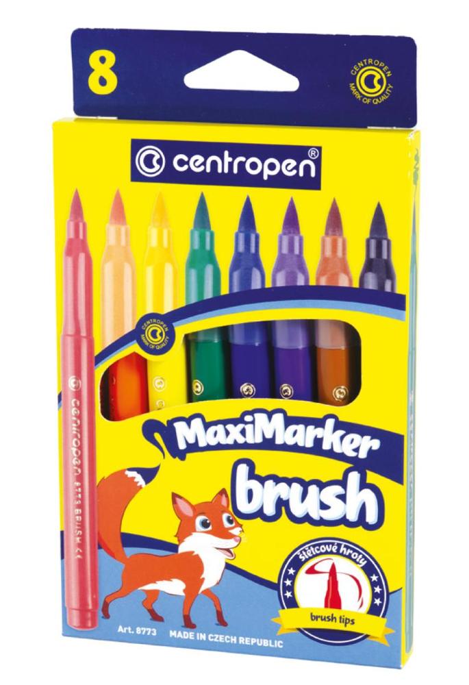 Centropen značkovač 8773/8 Brush supervypratelný