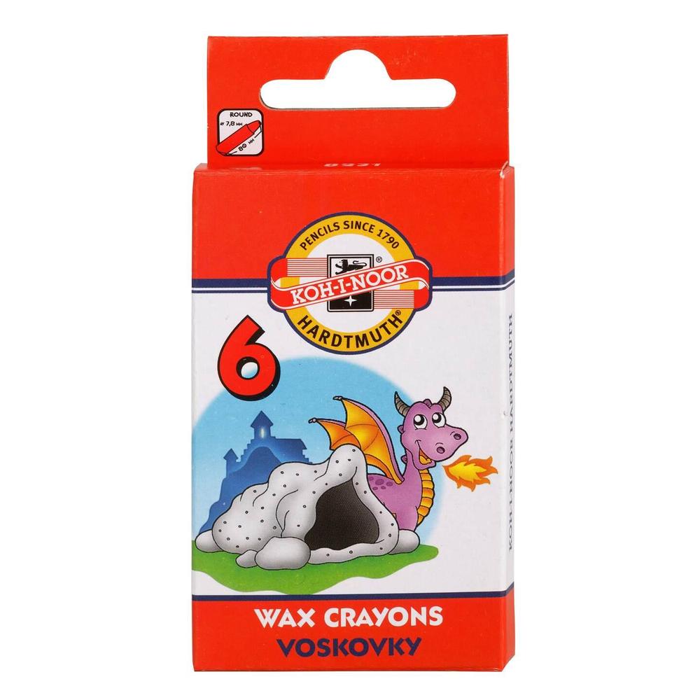 Koh-i-noor pastelky voskové KIN 8231/6 v pap. krabičce