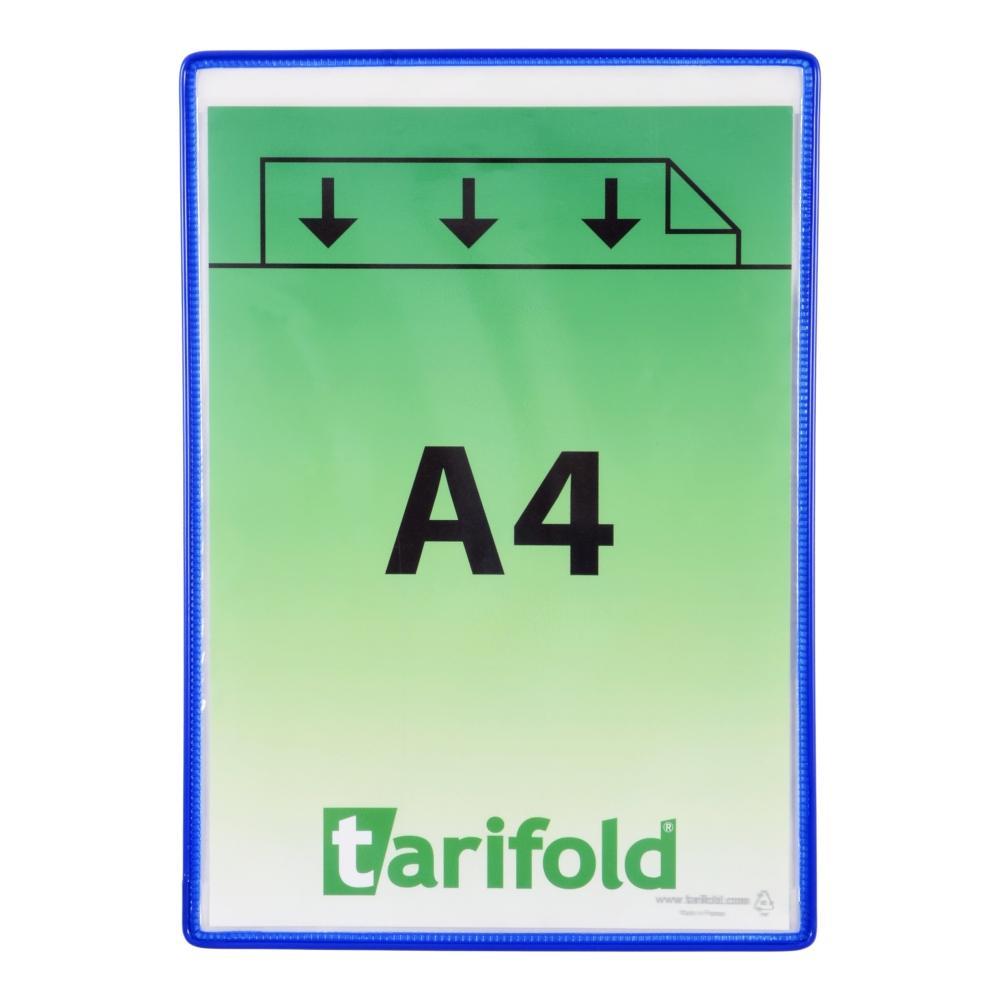 Tarifold - kapsy samolepicí A4 na výšku /5 ks modré nepermanent