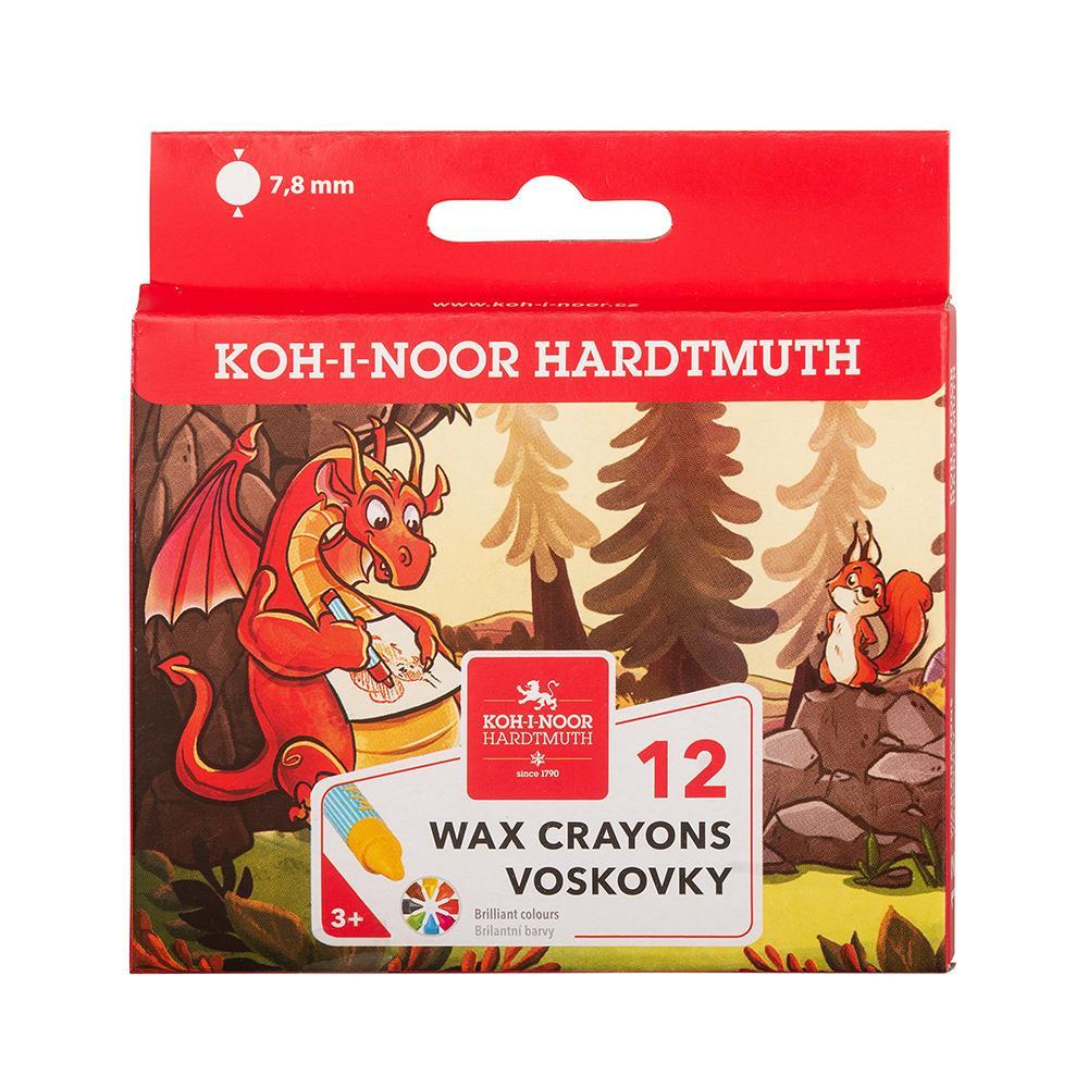 Koh-i-noor pastelky voskové KIN 8232/12 v pap. krabičce