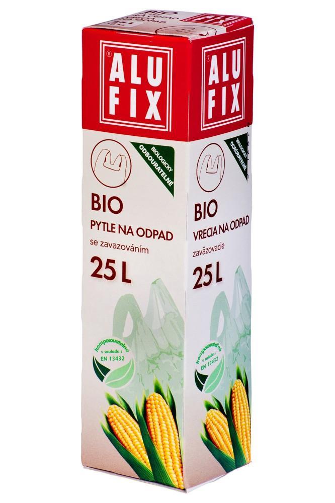 Pytel na odpadky se zatahováním BIO 25l / 10ks, (50x 50cm)