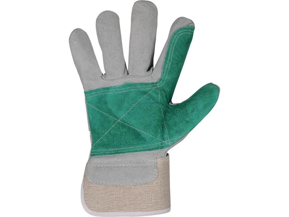 CXS rukavice FALCO, kombinované, šedo-modré vel.10