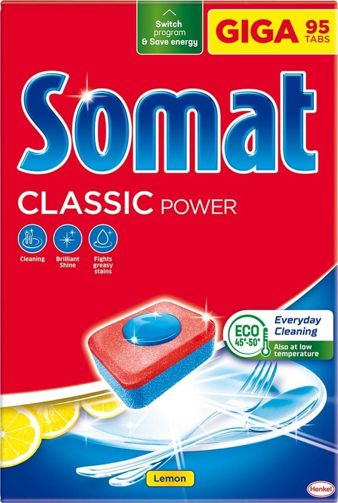 Somat Classic tablety do myčky 95 ks Mega Lemon