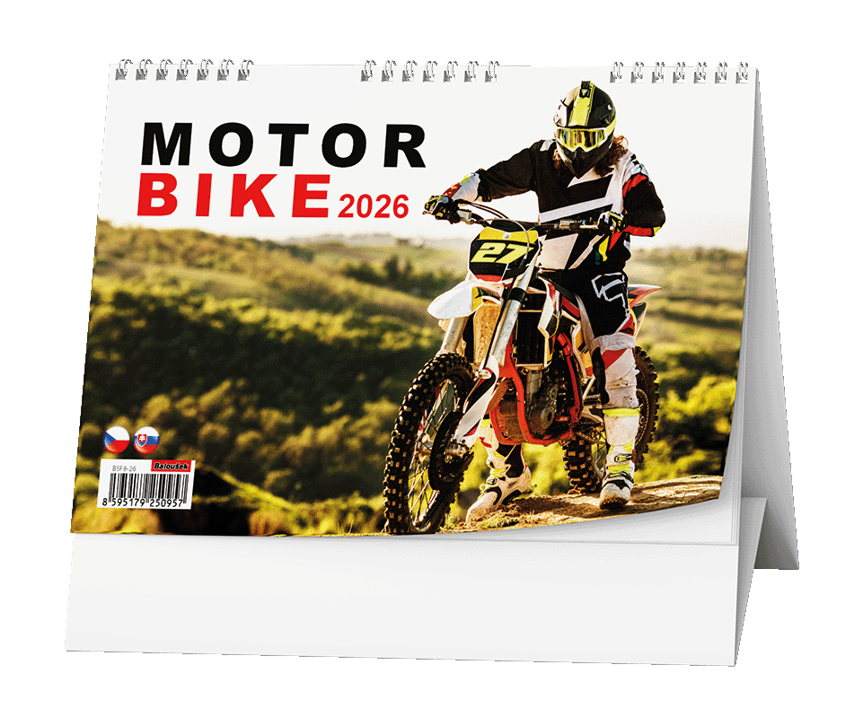 Baloušek Tisk kalendář stolní žánr. týd. Motorbike