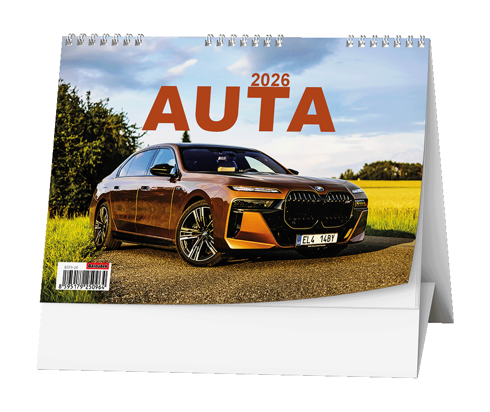 Baloušek Tisk kalendář stolní žánr. týd. Auta - autotip